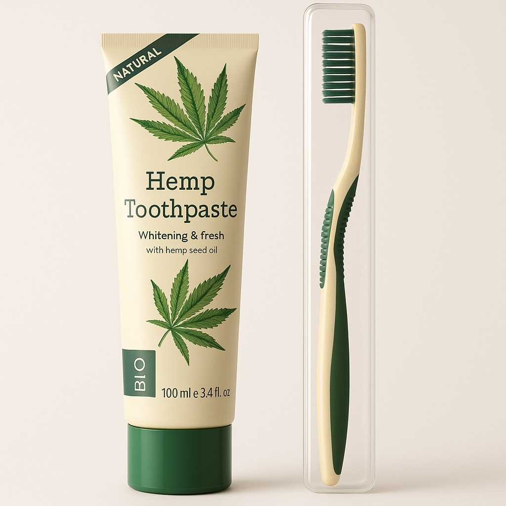 Pasta de dientes de cáñamo y musgo marino 
