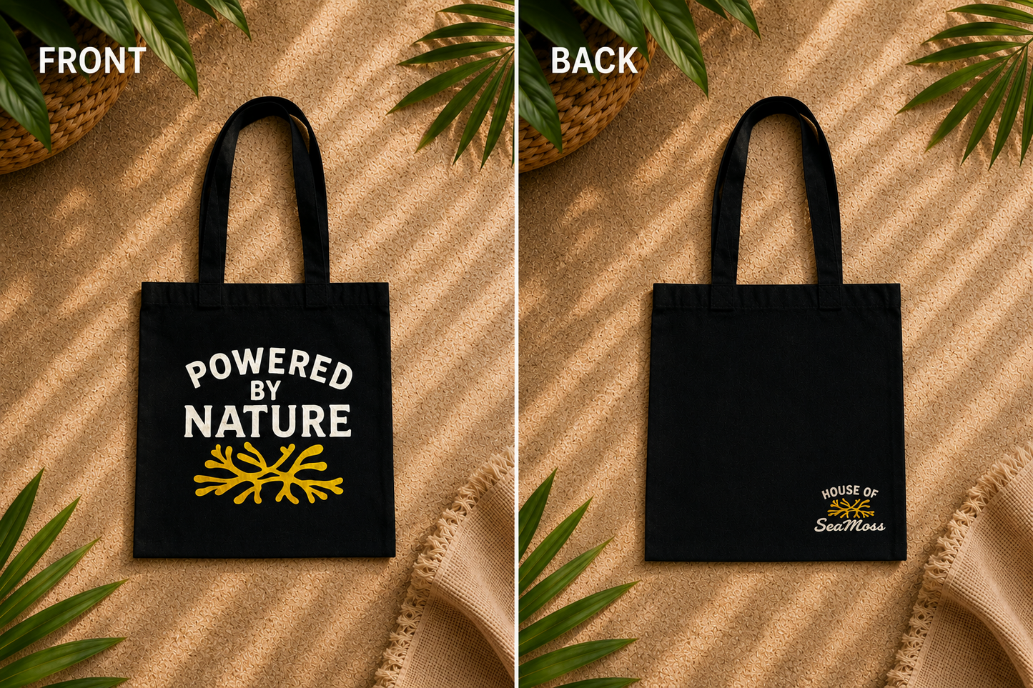 Noir Powered By Nature Tote Bag